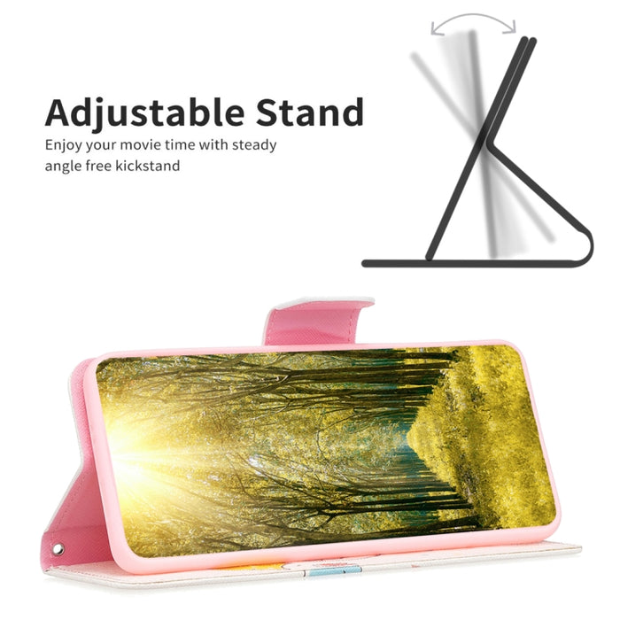 Estuche para teléfono de cuero con dibujo coloreado, For Xiaomi 13 Lite / Civi 2