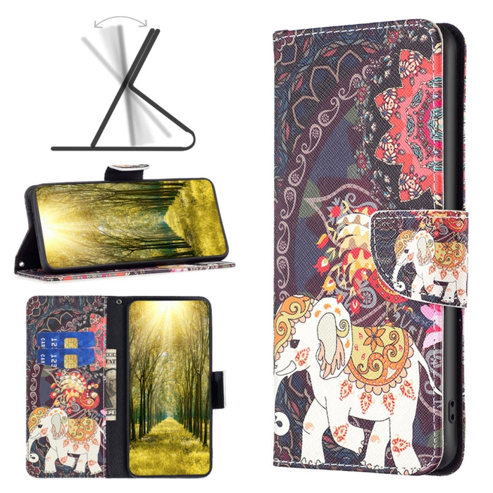 Estuche para teléfono de cuero con dibujo coloreado, For Xiaomi 13 Lite / Civi 2
