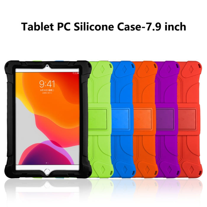 Estuche de tableta a prueba de golpes de silicona todo incluido con soporte, For iPad mini 5 / 4