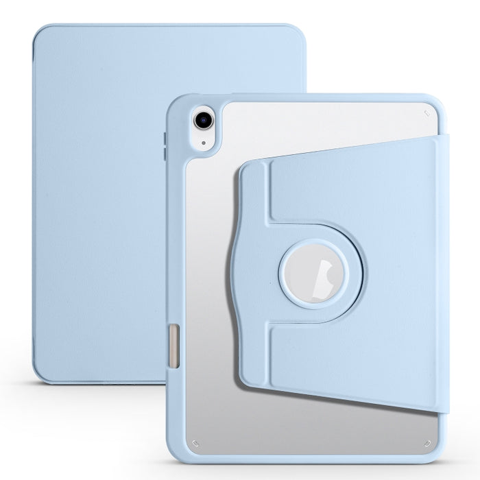 Estuche de cuero para tableta con soporte de rotación de 360 grados de acrílico, For iPad 10th Gen 10.9 2022, For iPad 10.2 2022 / 2021 / 2020 / 2019