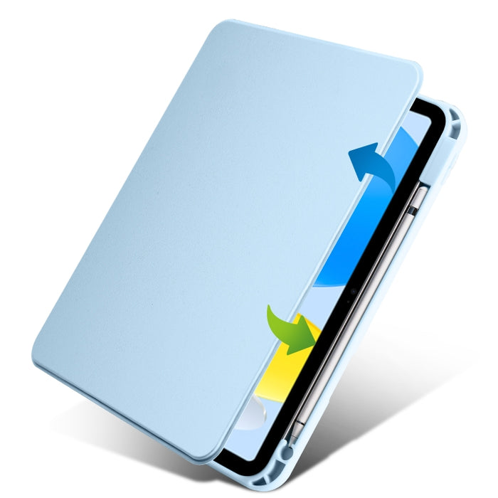 Estuche de cuero para tableta con soporte de rotación de 360 grados de acrílico, For iPad 10th Gen 10.9 2022, For iPad 10.2 2022 / 2021 / 2020 / 2019