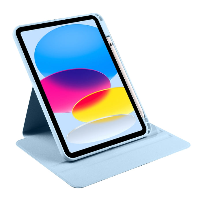 Estuche de cuero para tableta con soporte de rotación de 360 grados de acrílico, For iPad 10th Gen 10.9 2022, For iPad 10.2 2022 / 2021 / 2020 / 2019