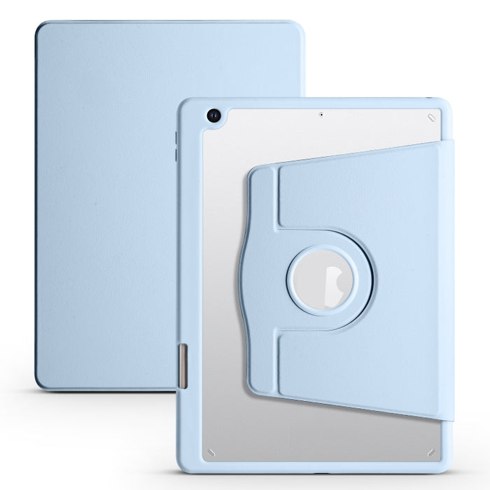 Estuche de cuero para tableta con soporte de rotación de 360 grados de acrílico, For iPad 10th Gen 10.9 2022, For iPad 10.2 2022 / 2021 / 2020 / 2019