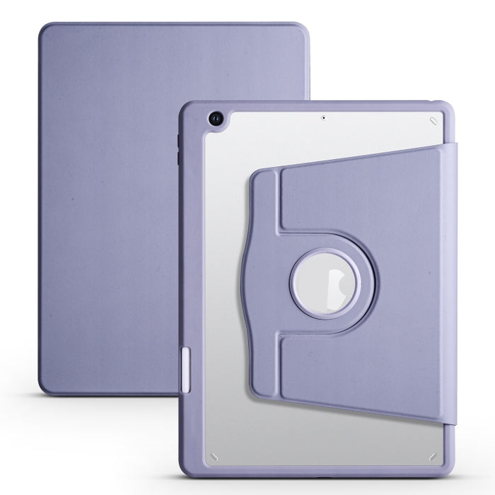 Estuche de cuero para tableta con soporte de rotación de 360 grados de acrílico, For iPad 10th Gen 10.9 2022, For iPad 10.2 2022 / 2021 / 2020 / 2019