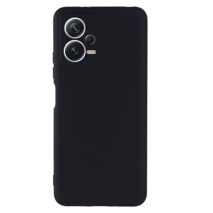 Funda de teléfono de cobertura total a prueba de golpes de silicona líquida de color puro, For Xiaomi Redmi Note 12 5G India / Poco X5