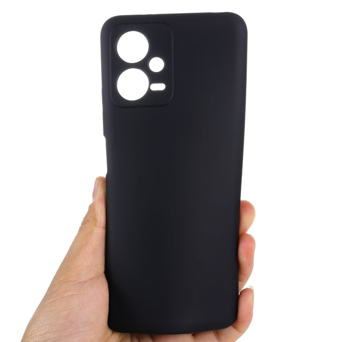 Funda de teléfono de cobertura total a prueba de golpes de silicona líquida de color puro, For Xiaomi Redmi Note 12 5G India / Poco X5