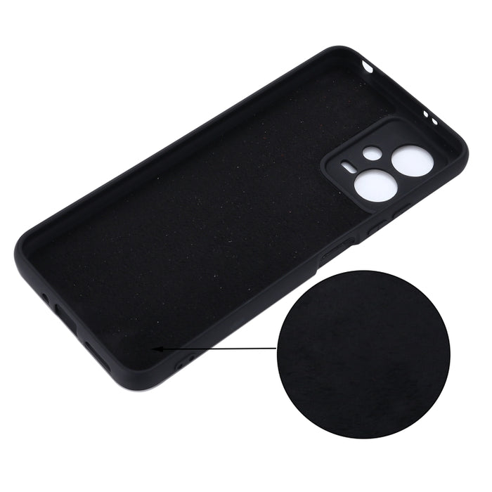 Funda de teléfono de cobertura total a prueba de golpes de silicona líquida de color puro, For Xiaomi Redmi Note 12 5G India / Poco X5
