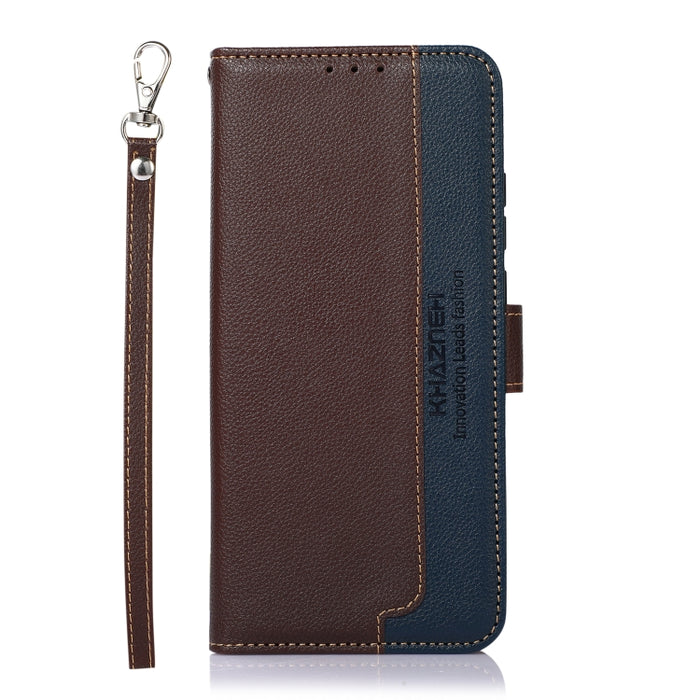 KHAZNEH Estuche para teléfono RFID de cuero con textura de litchi, For Xiaomi 13 Lite / Civi 2