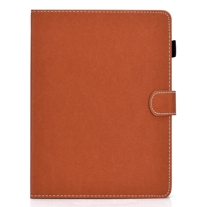 Funda de cuero con tapa horizontal magnética universal para Tablet PC de color sólido con ranuras para tarjetas y soporte