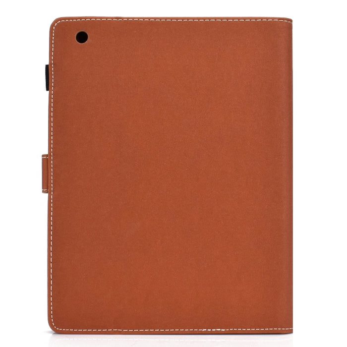 Funda de cuero con tapa horizontal magnética universal para Tablet PC de color sólido con ranuras para tarjetas y soporte