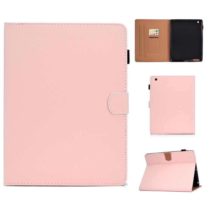 Funda de cuero con tapa horizontal magnética universal para Tablet PC de color sólido con ranuras para tarjetas y soporte