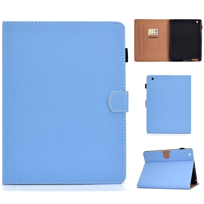Funda de cuero con tapa horizontal magnética universal para Tablet PC de color sólido con ranuras para tarjetas y soporte