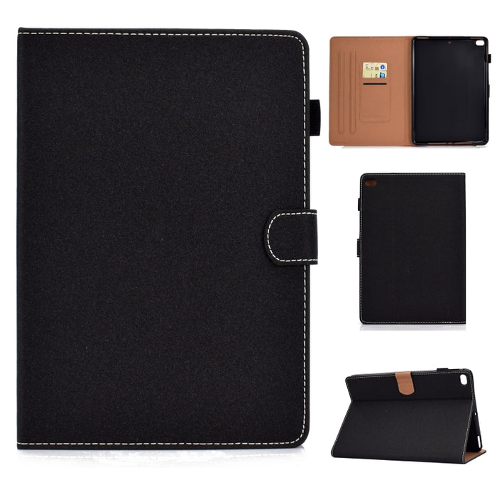 Funda de cuero con tapa horizontal magnética universal para Tablet PC de color sólido con ranuras para tarjetas y soporte