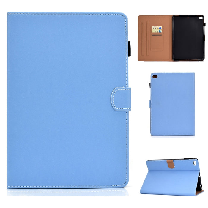 Funda de cuero con tapa horizontal magnética universal para Tablet PC de color sólido con ranuras para tarjetas y soporte