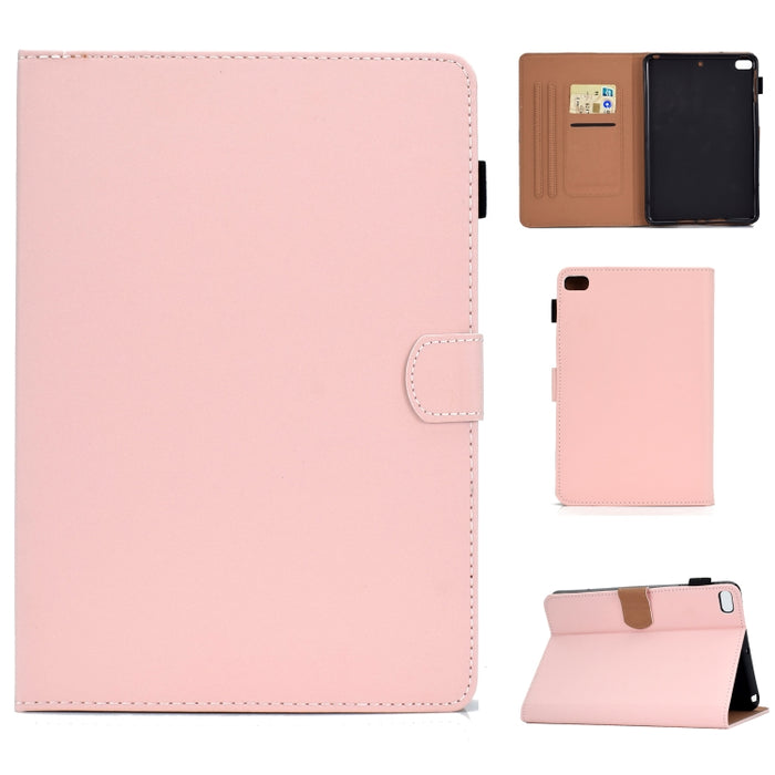 Funda de cuero con tapa horizontal magnética universal para Tablet PC de color sólido con ranuras para tarjetas y soporte