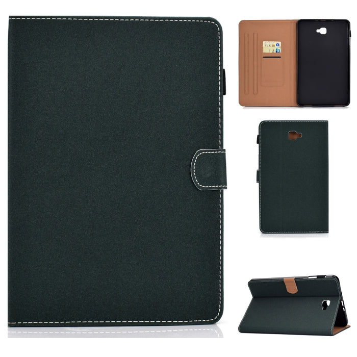 Funda de cuero con tapa horizontal magnética universal para Tablet PC de color sólido con ranuras para tarjetas y soporte