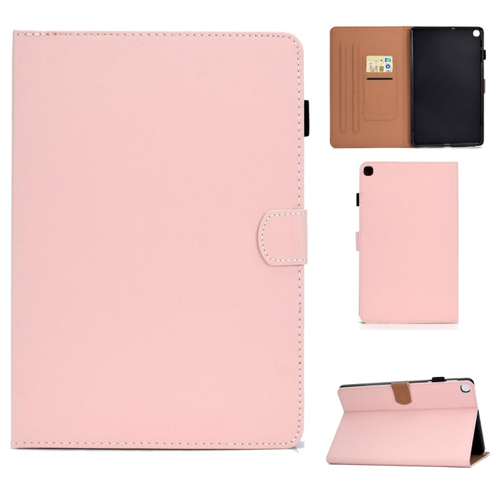 Funda de cuero con tapa horizontal magnética universal para Tablet PC de color sólido con ranuras para tarjetas y soporte