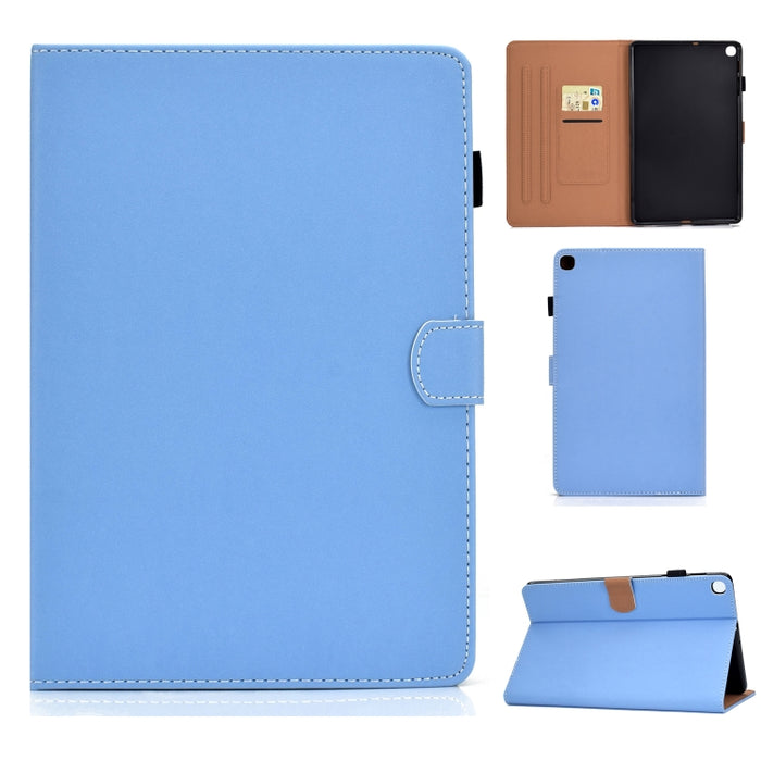 Funda de cuero con tapa horizontal magnética universal para Tablet PC de color sólido con ranuras para tarjetas y soporte