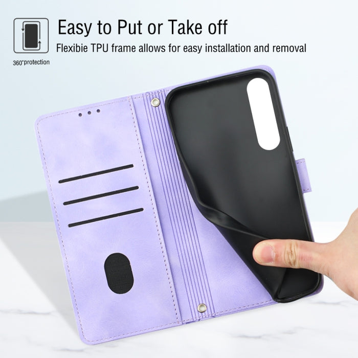 Estuche para teléfono de cuero en relieve con tacto de piel, For Sony Xperia 1 IV, For Sony Xperia 5 IV, For Sony Xperia 10 IV, For OPPO A78, For Xiaomi Redmi Note 12 Global, For Xiaomi Redmi 12C / 11A 4G, For Samsung Galaxy A04e / F04 / M04           ...