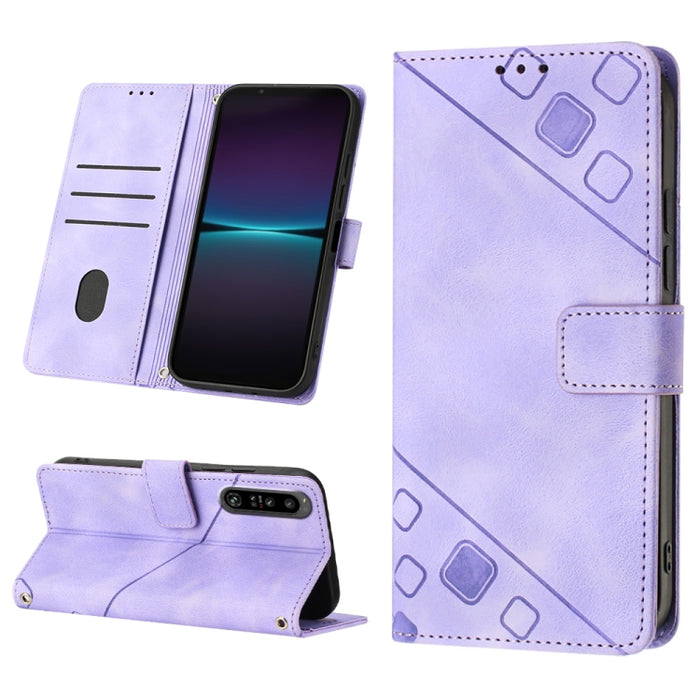 Estuche para teléfono de cuero en relieve con tacto de piel, For Sony Xperia 1 IV, For Sony Xperia 5 IV, For Sony Xperia 10 IV, For OPPO A78, For Xiaomi Redmi Note 12 Global, For Xiaomi Redmi 12C / 11A 4G, For Samsung Galaxy A04e / F04 / M04           ...