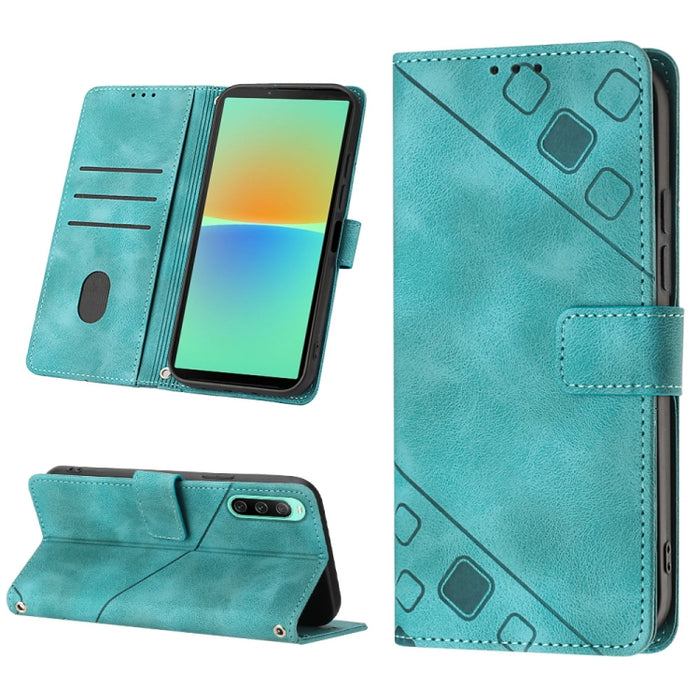 Estuche para teléfono de cuero en relieve con tacto de piel, For Sony Xperia 1 IV, For Sony Xperia 5 IV, For Sony Xperia 10 IV, For OPPO A78, For Xiaomi Redmi Note 12 Global, For Xiaomi Redmi 12C / 11A 4G, For Samsung Galaxy A04e / F04 / M04           ...
