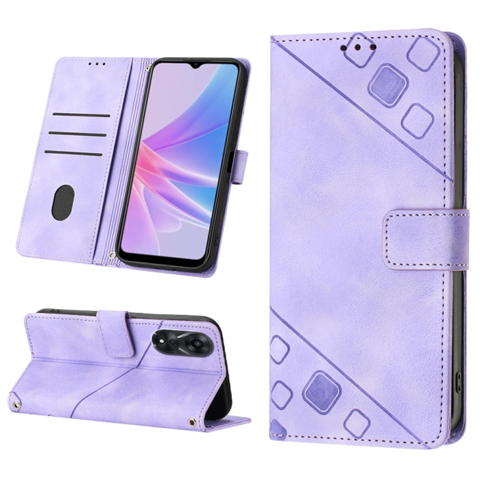 Estuche para teléfono de cuero en relieve con tacto de piel, For Sony Xperia 1 IV, For Sony Xperia 5 IV, For Sony Xperia 10 IV, For OPPO A78, For Xiaomi Redmi Note 12 Global, For Xiaomi Redmi 12C / 11A 4G, For Samsung Galaxy A04e / F04 / M04           ...