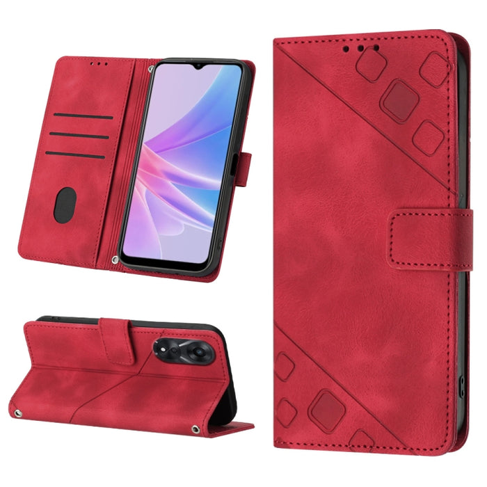 Estuche para teléfono de cuero en relieve con tacto de piel, For Sony Xperia 1 IV, For Sony Xperia 5 IV, For Sony Xperia 10 IV, For OPPO A78, For Xiaomi Redmi Note 12 Global, For Xiaomi Redmi 12C / 11A 4G, For Samsung Galaxy A04e / F04 / M04           ...