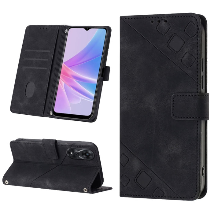 Estuche para teléfono de cuero en relieve con tacto de piel, For Sony Xperia 1 IV, For Sony Xperia 5 IV, For Sony Xperia 10 IV, For OPPO A78, For Xiaomi Redmi Note 12 Global, For Xiaomi Redmi 12C / 11A 4G, For Samsung Galaxy A04e / F04 / M04           ...