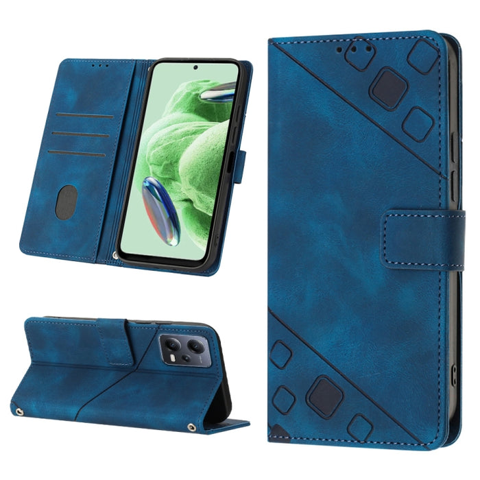 Estuche para teléfono de cuero en relieve con tacto de piel, For Sony Xperia 1 IV, For Sony Xperia 5 IV, For Sony Xperia 10 IV, For OPPO A78, For Xiaomi Redmi Note 12 Global, For Xiaomi Redmi 12C / 11A 4G, For Samsung Galaxy A04e / F04 / M04           ...
