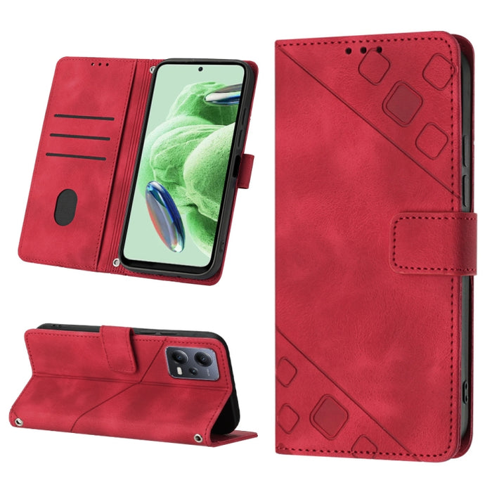 Estuche para teléfono de cuero en relieve con tacto de piel, For Sony Xperia 1 IV, For Sony Xperia 5 IV, For Sony Xperia 10 IV, For OPPO A78, For Xiaomi Redmi Note 12 Global, For Xiaomi Redmi 12C / 11A 4G, For Samsung Galaxy A04e / F04 / M04           ...