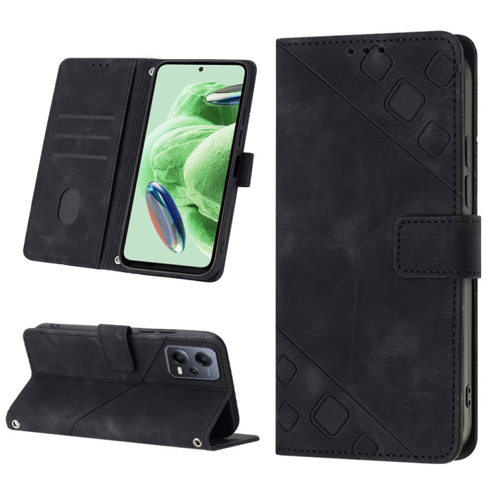 Estuche para teléfono de cuero en relieve con tacto de piel, For Sony Xperia 1 IV, For Sony Xperia 5 IV, For Sony Xperia 10 IV, For OPPO A78, For Xiaomi Redmi Note 12 Global, For Xiaomi Redmi 12C / 11A 4G, For Samsung Galaxy A04e / F04 / M04           ...