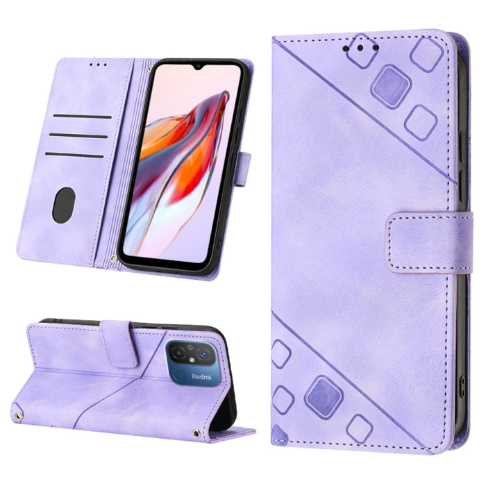 Estuche para teléfono de cuero en relieve con tacto de piel, For Sony Xperia 1 IV, For Sony Xperia 5 IV, For Sony Xperia 10 IV, For OPPO A78, For Xiaomi Redmi Note 12 Global, For Xiaomi Redmi 12C / 11A 4G, For Samsung Galaxy A04e / F04 / M04           ...