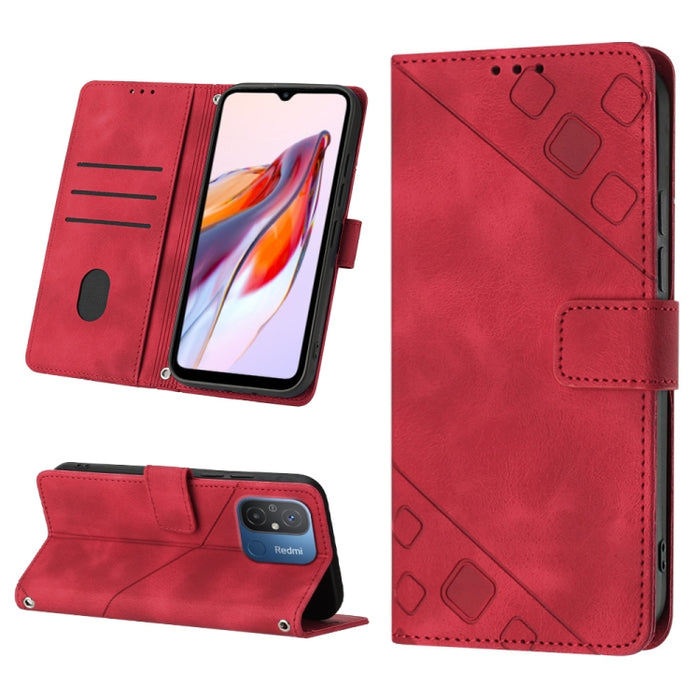 Estuche para teléfono de cuero en relieve con tacto de piel, For Sony Xperia 1 IV, For Sony Xperia 5 IV, For Sony Xperia 10 IV, For OPPO A78, For Xiaomi Redmi Note 12 Global, For Xiaomi Redmi 12C / 11A 4G, For Samsung Galaxy A04e / F04 / M04           ...