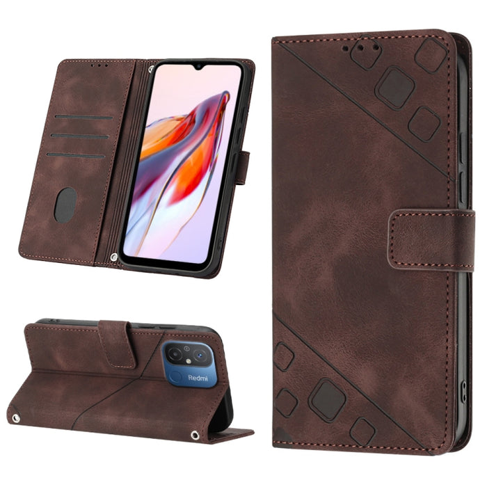 Estuche para teléfono de cuero en relieve con tacto de piel, For Sony Xperia 1 IV, For Sony Xperia 5 IV, For Sony Xperia 10 IV, For OPPO A78, For Xiaomi Redmi Note 12 Global, For Xiaomi Redmi 12C / 11A 4G, For Samsung Galaxy A04e / F04 / M04           ...