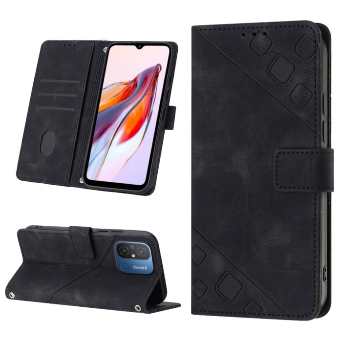 Estuche para teléfono de cuero en relieve con tacto de piel, For Sony Xperia 1 IV, For Sony Xperia 5 IV, For Sony Xperia 10 IV, For OPPO A78, For Xiaomi Redmi Note 12 Global, For Xiaomi Redmi 12C / 11A 4G, For Samsung Galaxy A04e / F04 / M04           ...