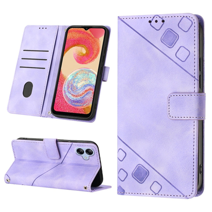 Estuche para teléfono de cuero en relieve con tacto de piel, For Sony Xperia 1 IV, For Sony Xperia 5 IV, For Sony Xperia 10 IV, For OPPO A78, For Xiaomi Redmi Note 12 Global, For Xiaomi Redmi 12C / 11A 4G, For Samsung Galaxy A04e / F04 / M04           ...