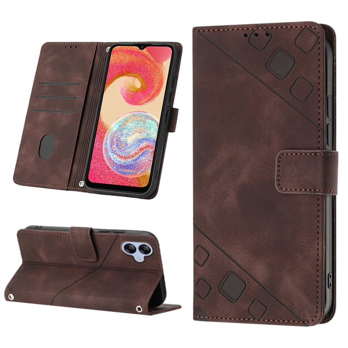 Estuche para teléfono de cuero en relieve con tacto de piel, For Sony Xperia 1 IV, For Sony Xperia 5 IV, For Sony Xperia 10 IV, For OPPO A78, For Xiaomi Redmi Note 12 Global, For Xiaomi Redmi 12C / 11A 4G, For Samsung Galaxy A04e / F04 / M04           ...