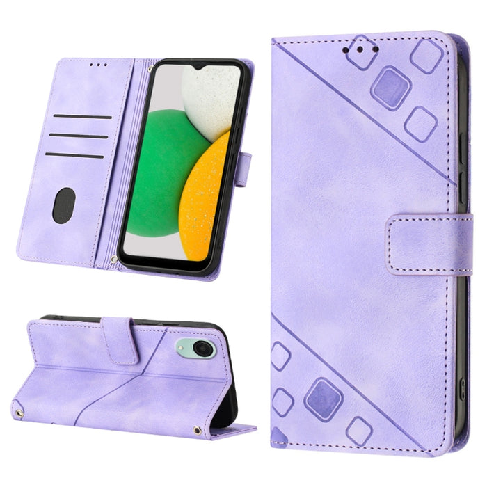 Estuche para teléfono de cuero en relieve con tacto de piel, For Sony Xperia 1 IV, For Sony Xperia 5 IV, For Sony Xperia 10 IV, For OPPO A78, For Xiaomi Redmi Note 12 Global, For Xiaomi Redmi 12C / 11A 4G, For Samsung Galaxy A04e / F04 / M04           ...