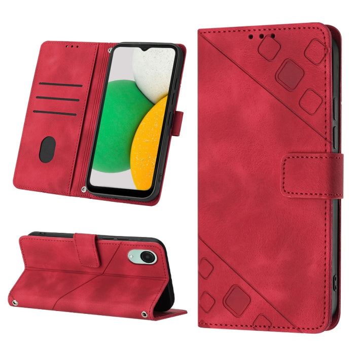 Estuche para teléfono de cuero en relieve con tacto de piel, For Sony Xperia 1 IV, For Sony Xperia 5 IV, For Sony Xperia 10 IV, For OPPO A78, For Xiaomi Redmi Note 12 Global, For Xiaomi Redmi 12C / 11A 4G, For Samsung Galaxy A04e / F04 / M04           ...