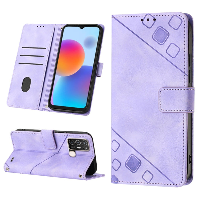 Estuche para teléfono de cuero en relieve con tacto de piel, For Sony Xperia 1 IV, For Sony Xperia 5 IV, For Sony Xperia 10 IV, For OPPO A78, For Xiaomi Redmi Note 12 Global, For Xiaomi Redmi 12C / 11A 4G, For Samsung Galaxy A04e / F04 / M04           ...