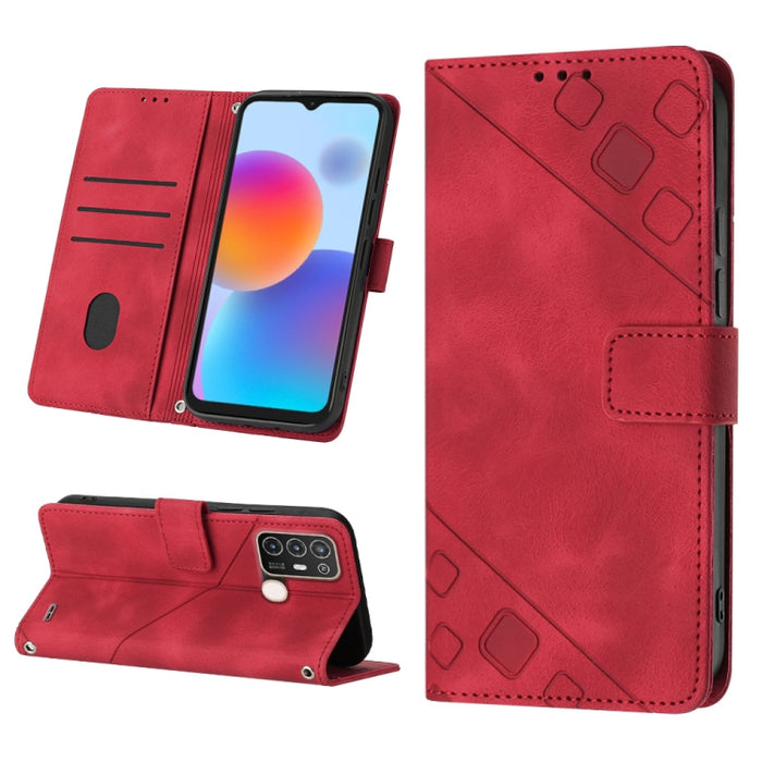 Estuche para teléfono de cuero en relieve con tacto de piel, For Sony Xperia 1 IV, For Sony Xperia 5 IV, For Sony Xperia 10 IV, For OPPO A78, For Xiaomi Redmi Note 12 Global, For Xiaomi Redmi 12C / 11A 4G, For Samsung Galaxy A04e / F04 / M04           ...