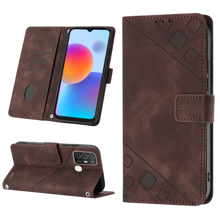 Estuche para teléfono de cuero en relieve con tacto de piel, For Sony Xperia 1 IV, For Sony Xperia 5 IV, For Sony Xperia 10 IV, For OPPO A78, For Xiaomi Redmi Note 12 Global, For Xiaomi Redmi 12C / 11A 4G, For Samsung Galaxy A04e / F04 / M04           ...