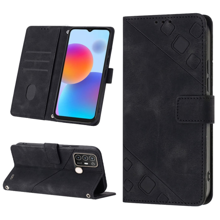 Estuche para teléfono de cuero en relieve con tacto de piel, For Sony Xperia 1 IV, For Sony Xperia 5 IV, For Sony Xperia 10 IV, For OPPO A78, For Xiaomi Redmi Note 12 Global, For Xiaomi Redmi 12C / 11A 4G, For Samsung Galaxy A04e / F04 / M04           ...