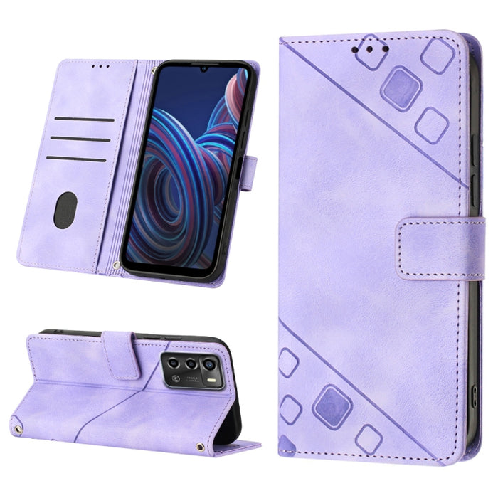 Estuche para teléfono de cuero en relieve con tacto de piel, For Sony Xperia 1 IV, For Sony Xperia 5 IV, For Sony Xperia 10 IV, For OPPO A78, For Xiaomi Redmi Note 12 Global, For Xiaomi Redmi 12C / 11A 4G, For Samsung Galaxy A04e / F04 / M04           ...