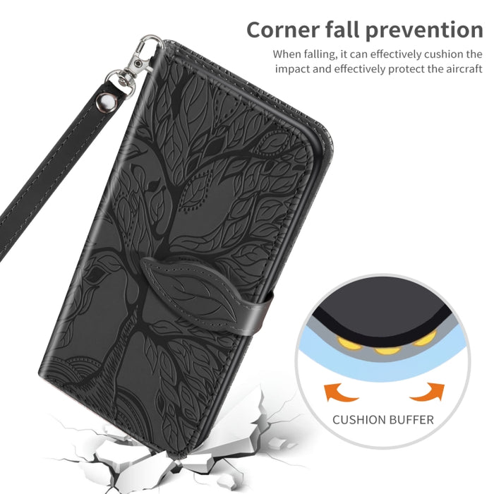 Estuche para teléfono de cuero con estampado de árbol de vida, For Xiaomi Poco X5, For Xiaomi Poco X5 Pro
