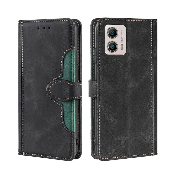 Estuche para teléfono de cuero con hebilla magnética y sensación de piel, For Motorola Moto G53 5G/G13 4G/G23 4G, For Motorola Moto G73 5G, For OPPO Reno8 T 5G/A1 Pro 5G, For Xiaomi Redmi 12C 4G, For Kyocera Android One S10, For OnePlus Ace 2/11R