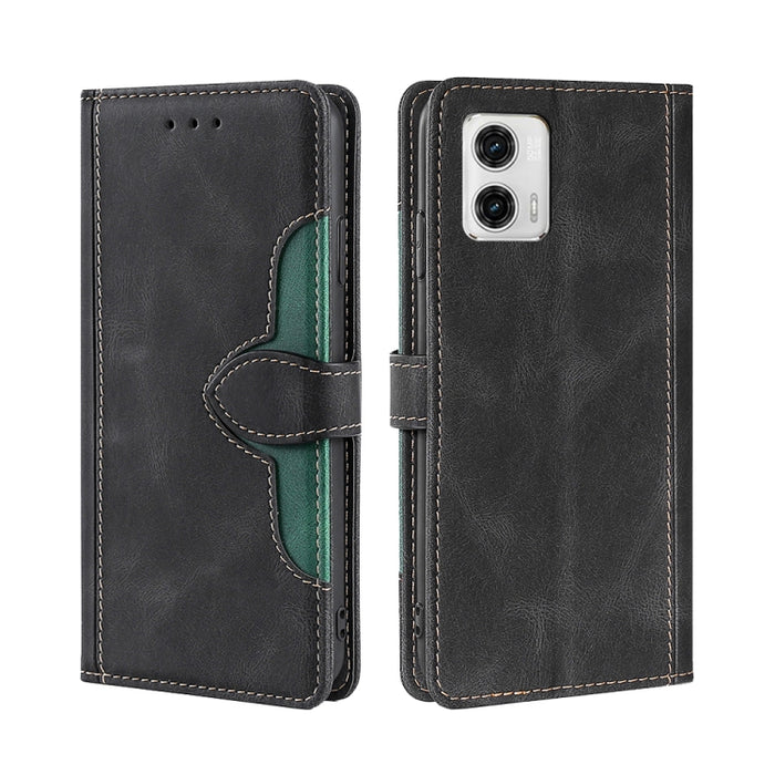 Estuche para teléfono de cuero con hebilla magnética y sensación de piel, For Motorola Moto G53 5G/G13 4G/G23 4G, For Motorola Moto G73 5G, For OPPO Reno8 T 5G/A1 Pro 5G, For Xiaomi Redmi 12C 4G, For Kyocera Android One S10, For OnePlus Ace 2/11R