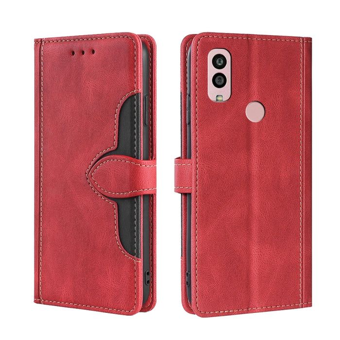 Estuche para teléfono de cuero con hebilla magnética y sensación de piel, For Motorola Moto G53 5G/G13 4G/G23 4G, For Motorola Moto G73 5G, For OPPO Reno8 T 5G/A1 Pro 5G, For Xiaomi Redmi 12C 4G, For Kyocera Android One S10, For OnePlus Ace 2/11R