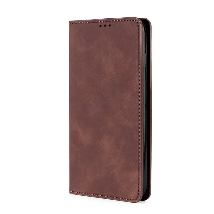 Estuche para teléfono de cuero con tapa horizontal magnética con sensación de piel, For Motorola Moto G53 5G/G13 4G/G23 4G, For Motorola Moto G73 5G, For OPPO Reno8 T 5G/A1 Pro 5G, For Xiaomi Redmi 12C 4G, For Kyocera Android One S10                   ...