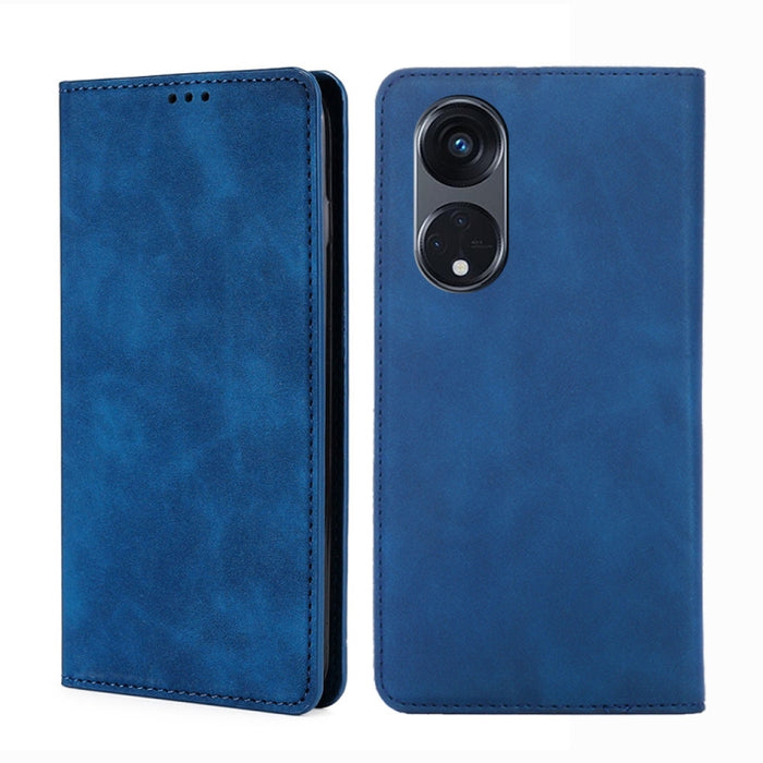 Estuche para teléfono de cuero con tapa horizontal magnética con sensación de piel, For Motorola Moto G53 5G/G13 4G/G23 4G, For Motorola Moto G73 5G, For OPPO Reno8 T 5G/A1 Pro 5G, For Xiaomi Redmi 12C 4G, For Kyocera Android One S10                   ...